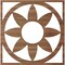 Ekena Millwork Blume Wood Fretwork Pierced Ceiling Medallion, Walnut, 38"OD x 13 1/8"ID x 1/4"T CMWP38X38X0250BLWA - alternate 4